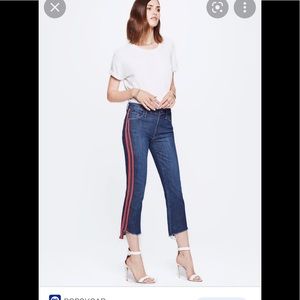 Mother Insider Crop Step Fray Jeans